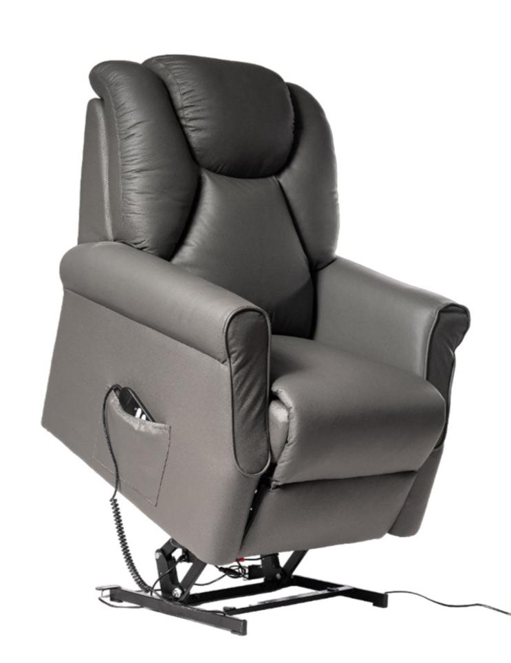 Sime1 2M Pelle : Alza persona con meccanica relax 2 motori. Lift Vertical. 2 ruote