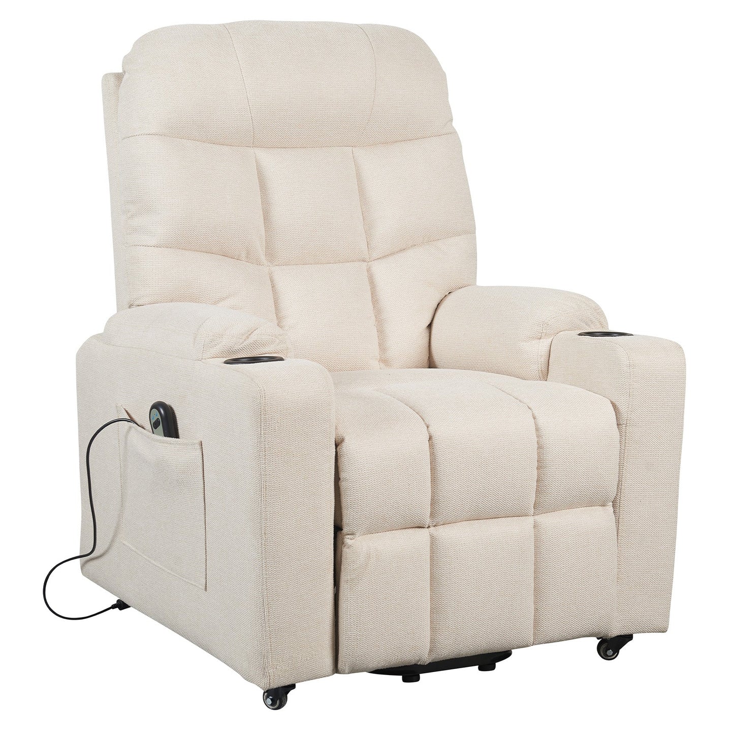 Sissi 1M: Lifter mit Relax 1-Motor und Vibromassage. Frühe Trittbretterhöhung. 2 Räder