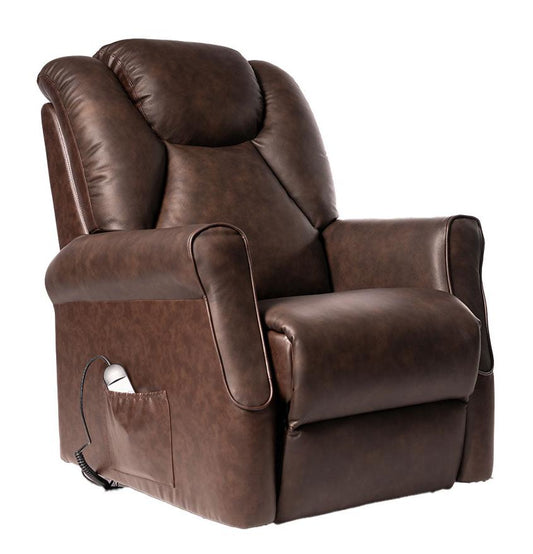 Sime1 2M Pelle : Alza persona con meccanica relax  2 motori. Lift Vertical. 2 ruote