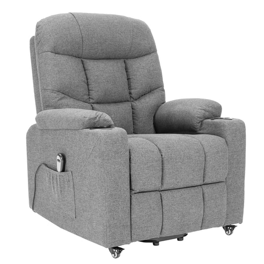 PAT1 : Alza persona  con meccanica relax 1 motore e kit 4 ruote con freno. Portabicchieri